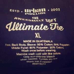 Unisex front color block soft tee kids size XL